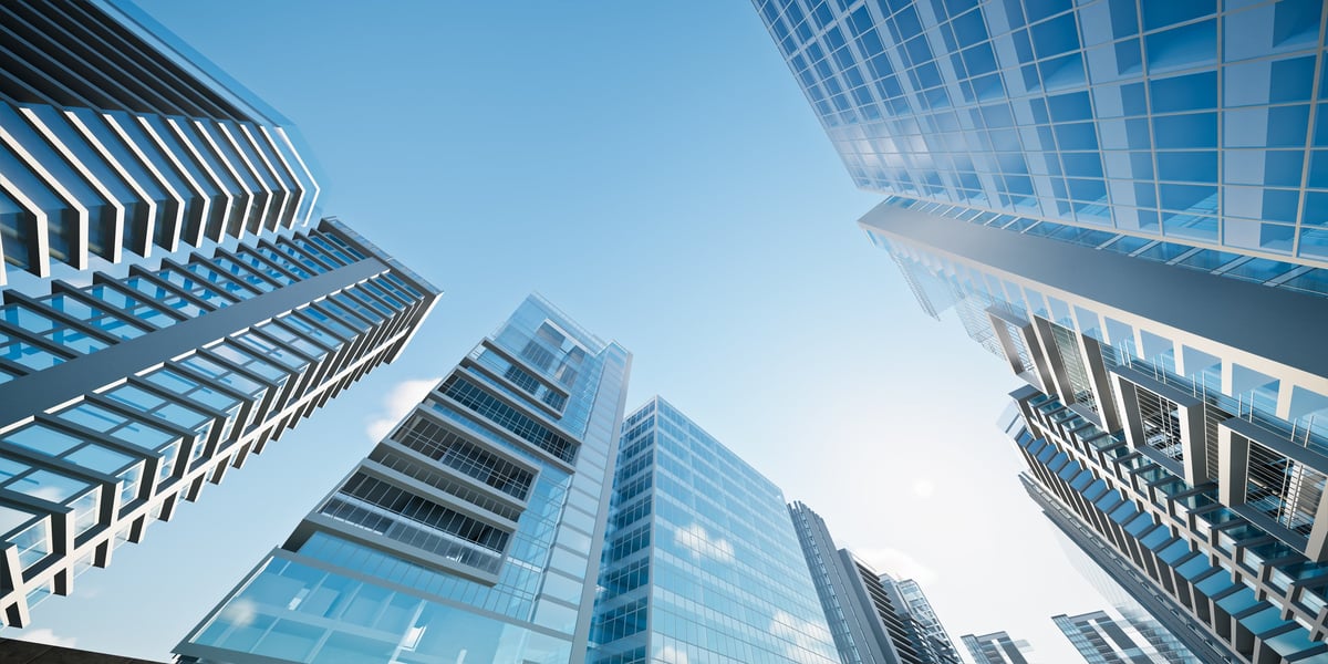 3D rendering of modern building